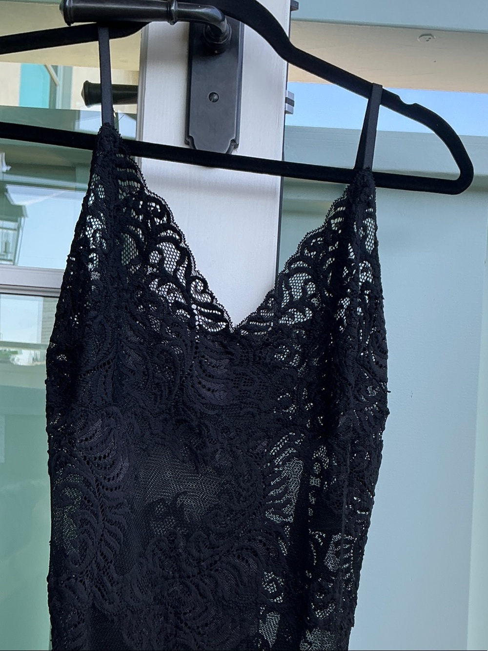 Natori Black Lace Dress Lingerie - Picture 5 of 9